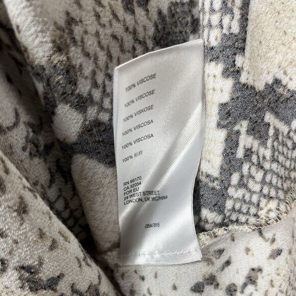 Maeve Anthropologie Women Size S Beige Brown A-line Dress Snakeskin Animal Print - Picture 4 of 6